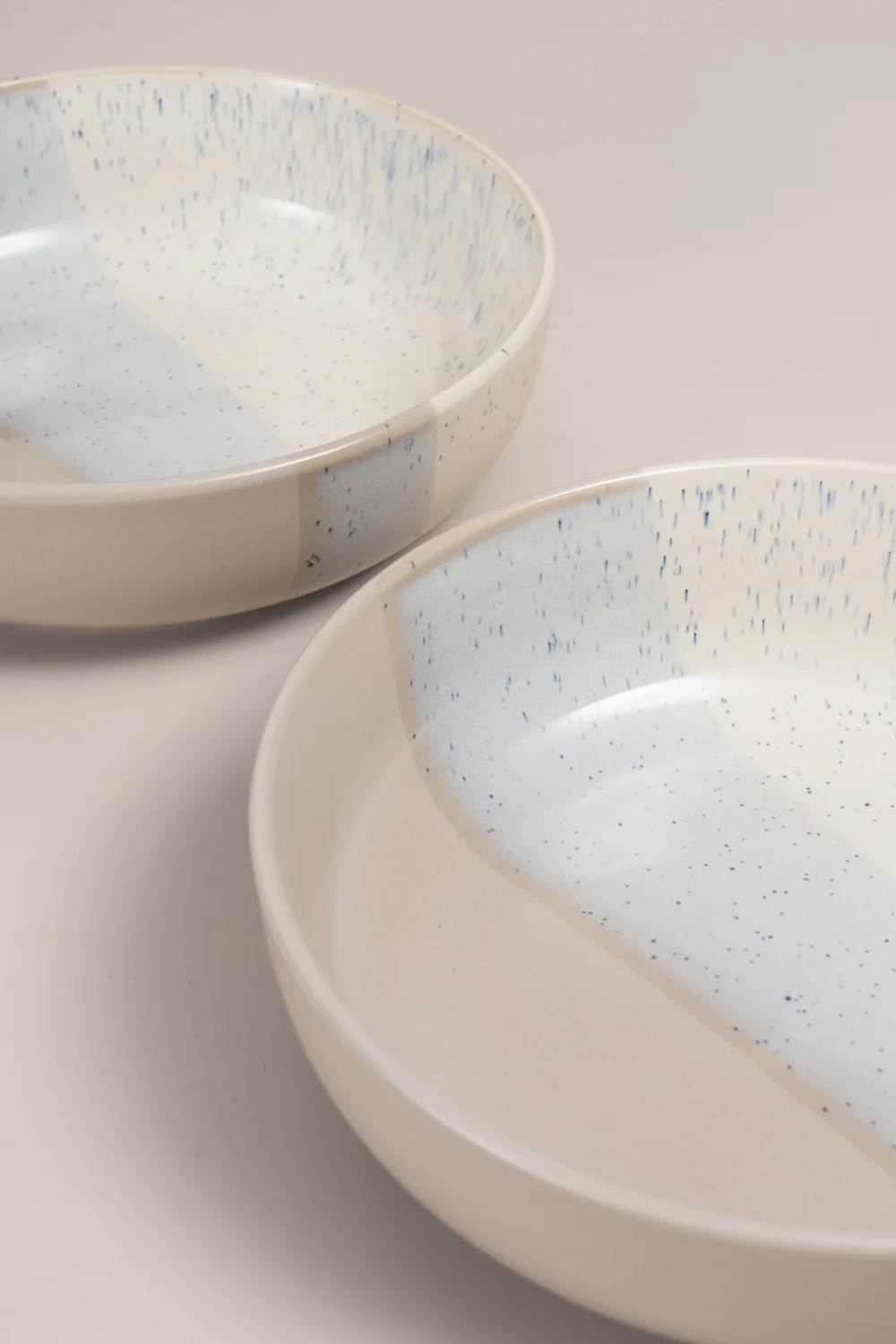 2 Pack Cream Reactive Pasta Bowl Set Image 2