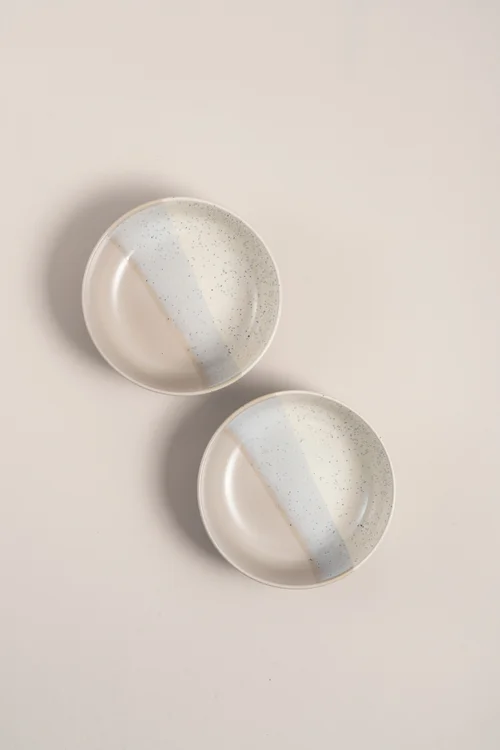 2 Pack Cream Reactive Pasta Bowl Set Image 1