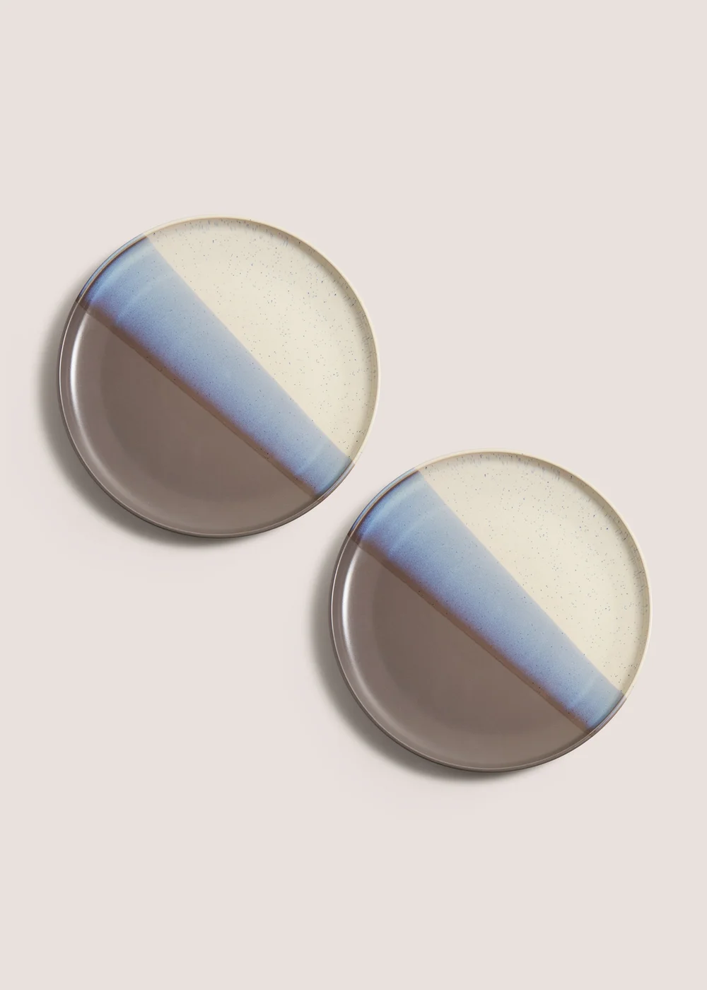 2 Pack Grey Reactive Dinner Plates Image 1