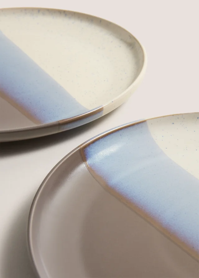2 Pack Grey Reactive Dinner Plates
