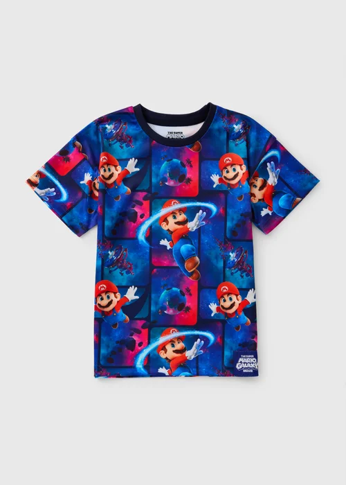 Super Mario Galaxy Boys Blue T-Shirt (4-13yrs) - 4-5 Yrs Image 1