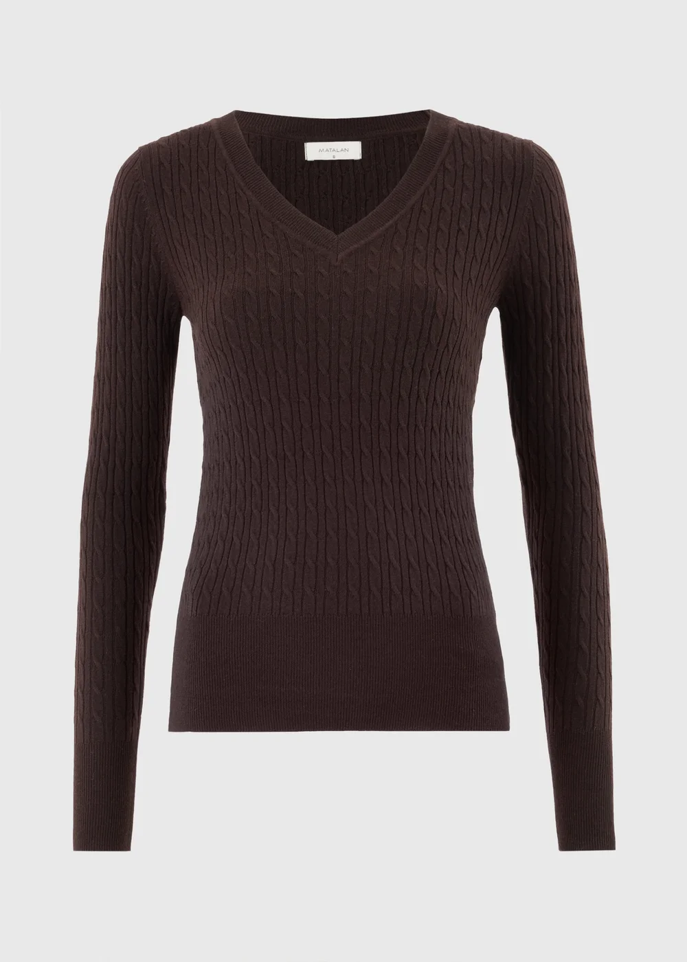 Chocolate Brown Babycable Knitted Jumper - 18 Image 4