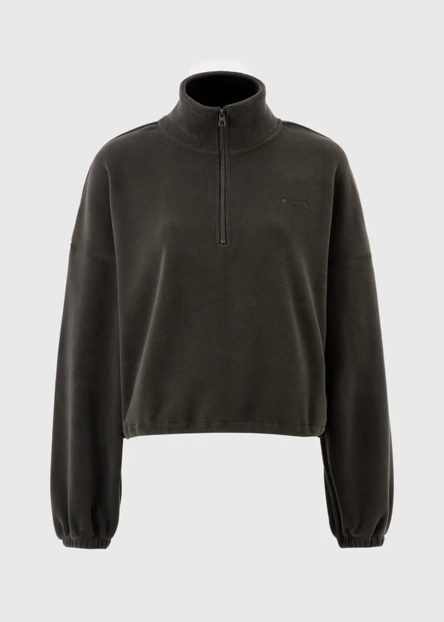 Souluxe Brown Micro Fleece Half Zip Jumper