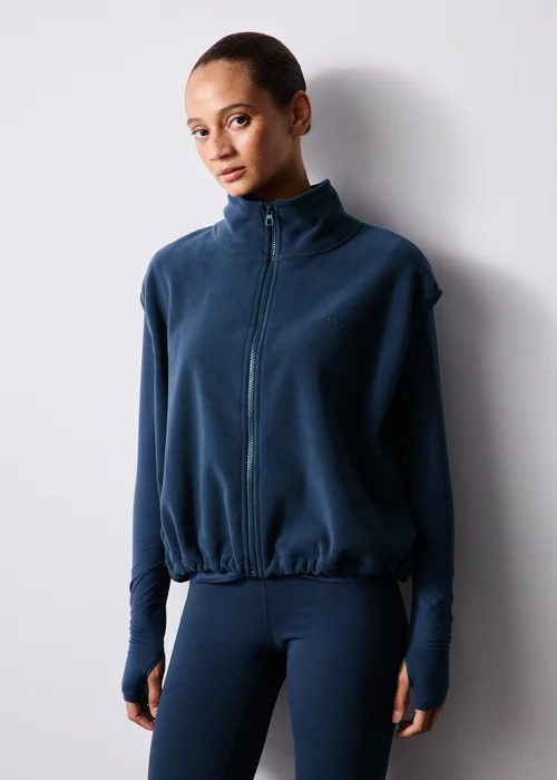 Souluxe Navy Fleeced Gilet - S Image 1