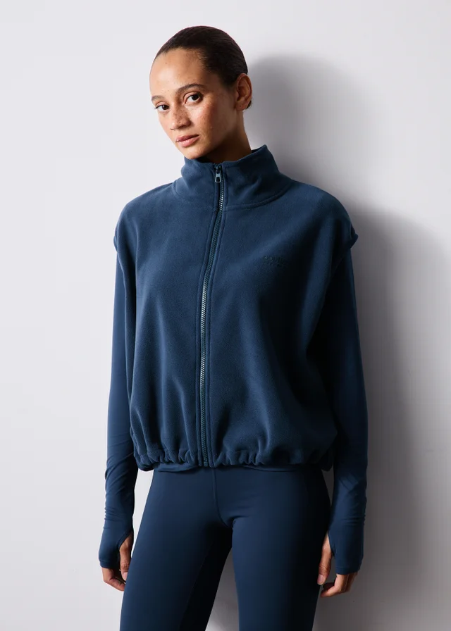 Souluxe Navy Fleeced Gilet