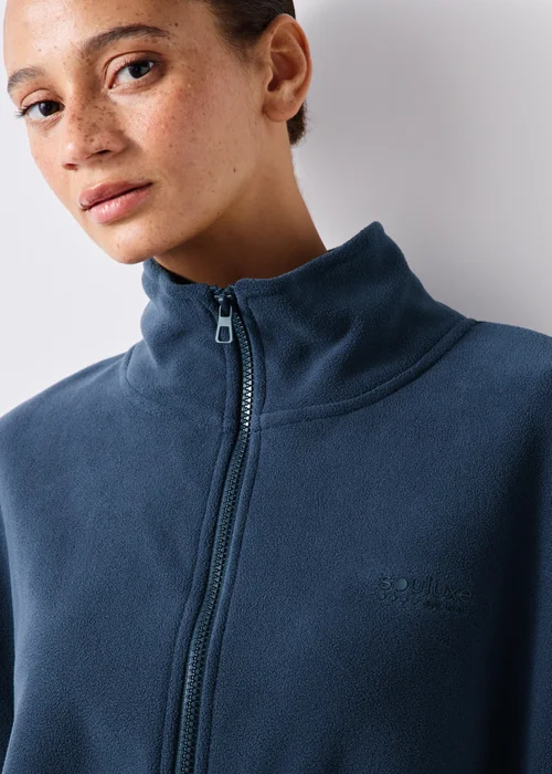 Souluxe Navy Fleeced Gilet - S Image 3