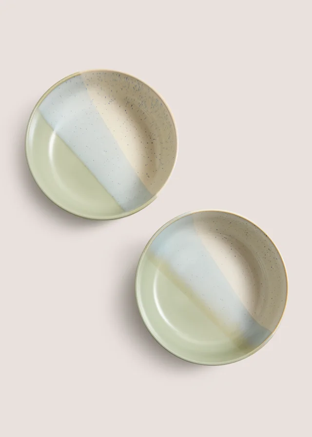 2 Pack Green Reactive Bowls