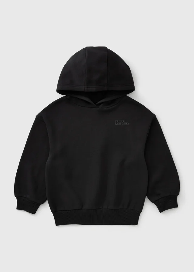 Girls Black True Kindness Hoodie (7-15yrs)