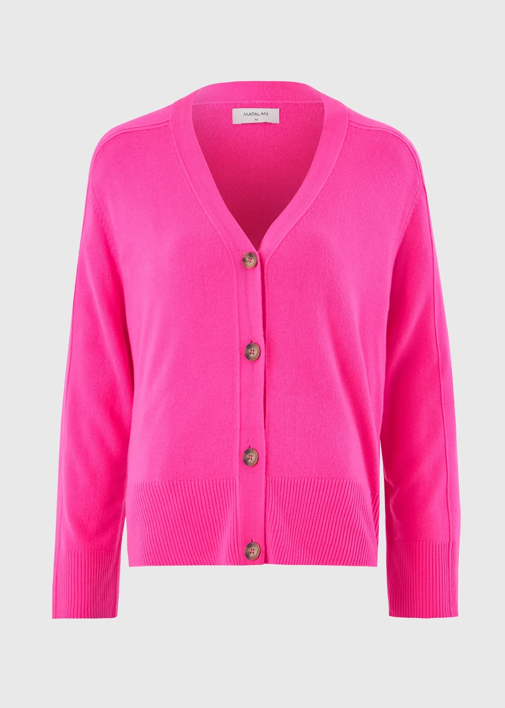 Pink Knitted V-Neck Cardigan - XS Image 5