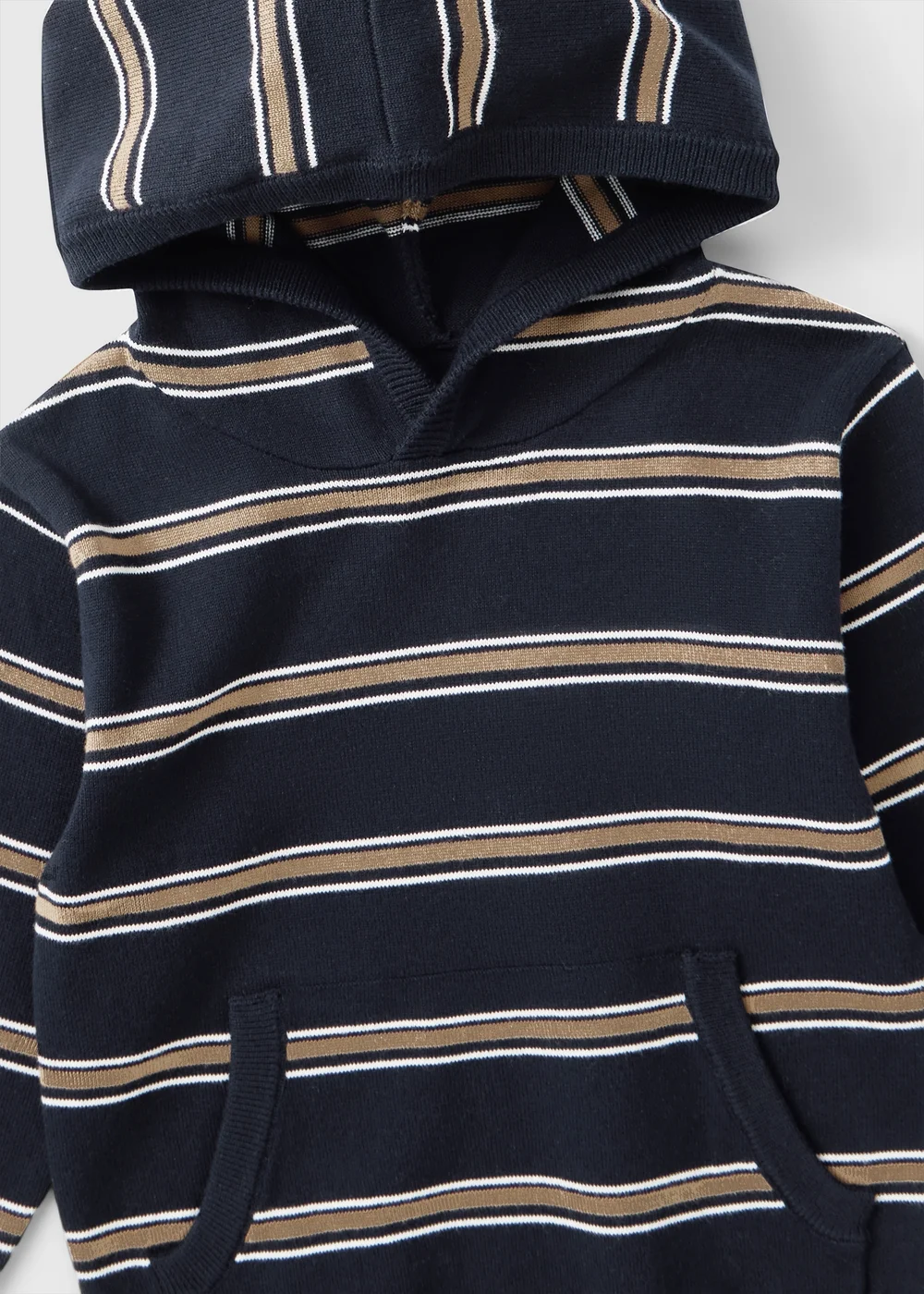 Boys Navy Striped Hoodie (1-8 Yrs) - 1-1.5 Yrs Image 2