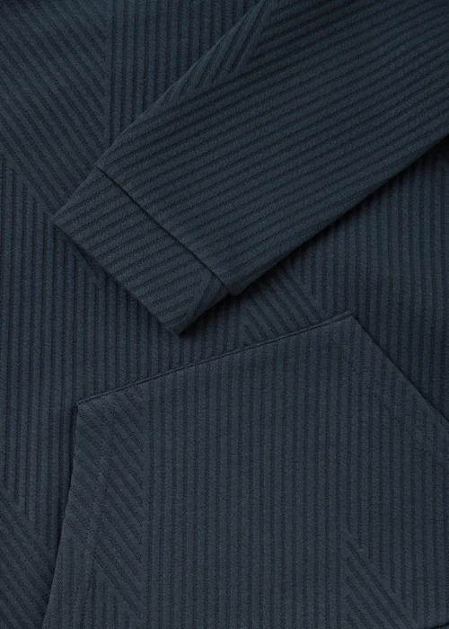 Boys Navy Textured Hoodie & Jogging Bottom Set (7-15yrs) - 7 Yrs Image 3