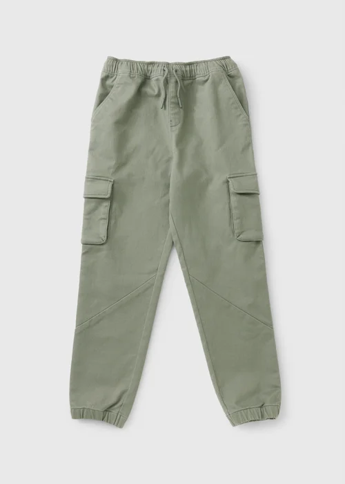 Boys Sage Knitted Cargo Trousers (7-15yrs) - 7 Yrs Image 1