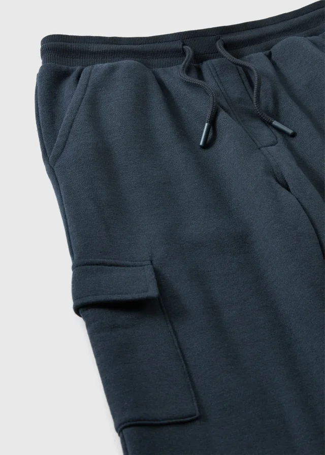 Boys Navy Cargo Jogging Bottoms (7-15yrs)