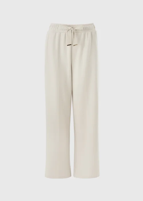 Stone Wide Leg Co Ord Trousers - 8/L29 Image 2
