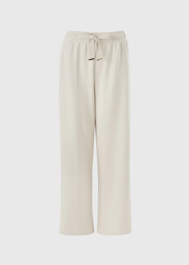 Stone Wide Leg Co Ord Trousers