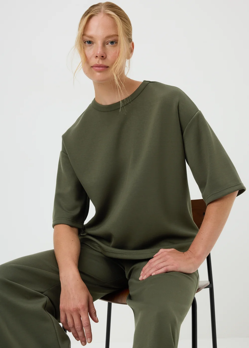Khaki Co Ord Box Top - M Image 2