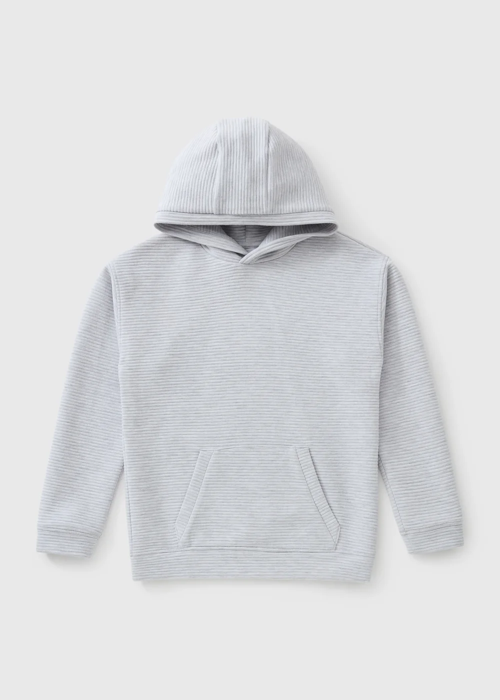 Boys Grey Ottoman Hoodie (7-15yrs) - 7 Yrs Image 1