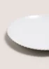 White Bobble Trim Dinner Plate Image 2