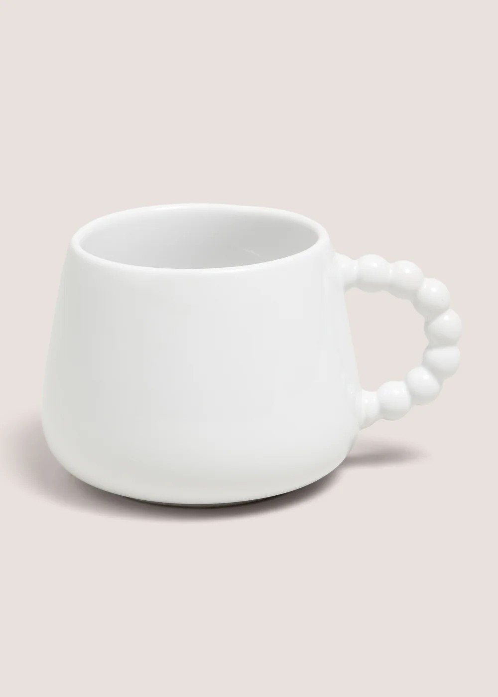 White Bobble Handle Mug Image 1