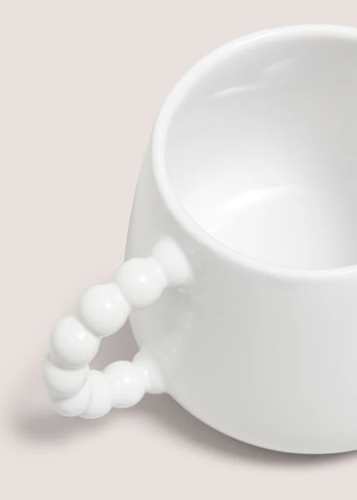 White Bobble Handle Mug Image 2