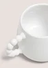 White Bobble Handle Mug Image 2