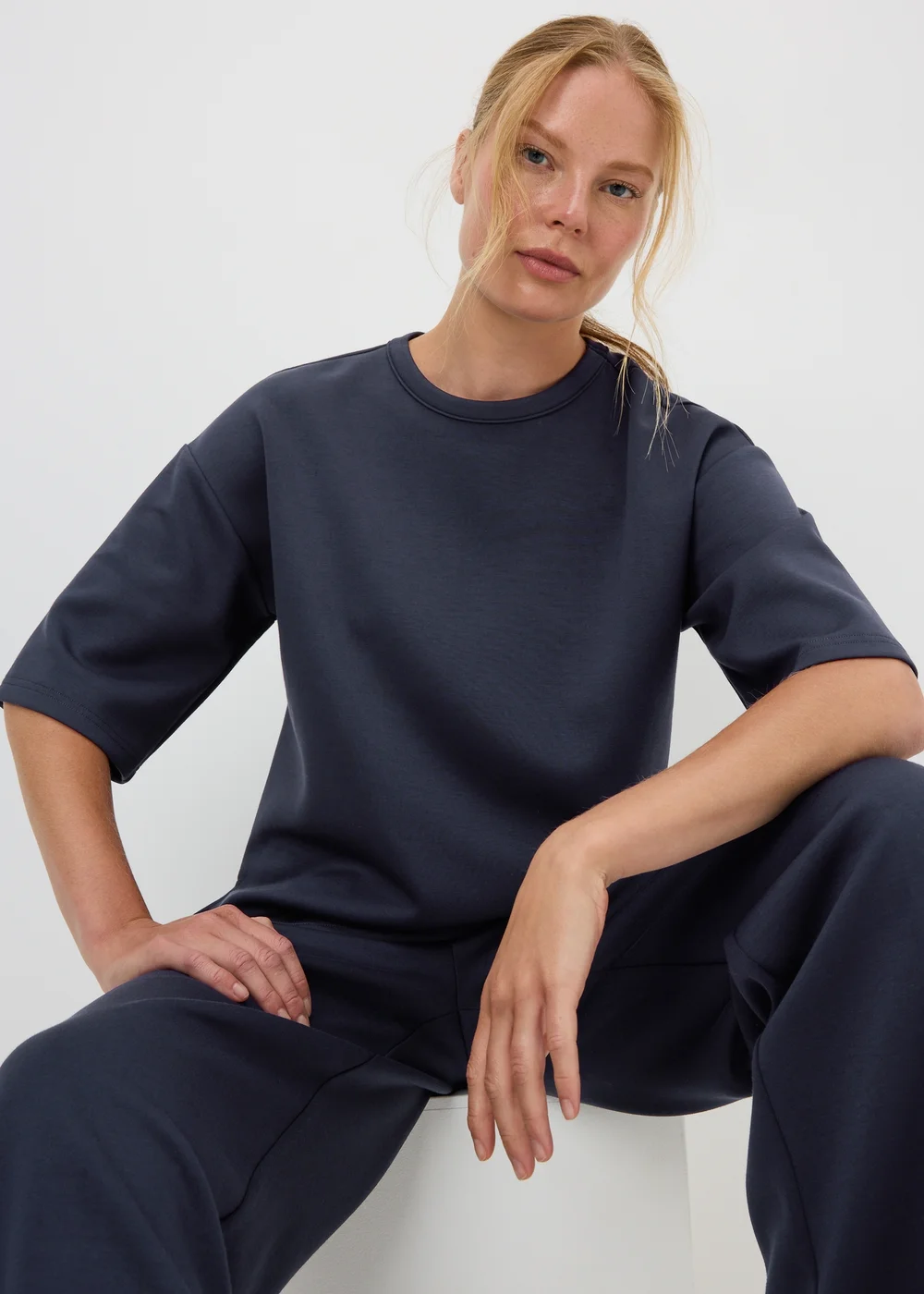 Navy Scuba Boxy Co Ord - S Image 1
