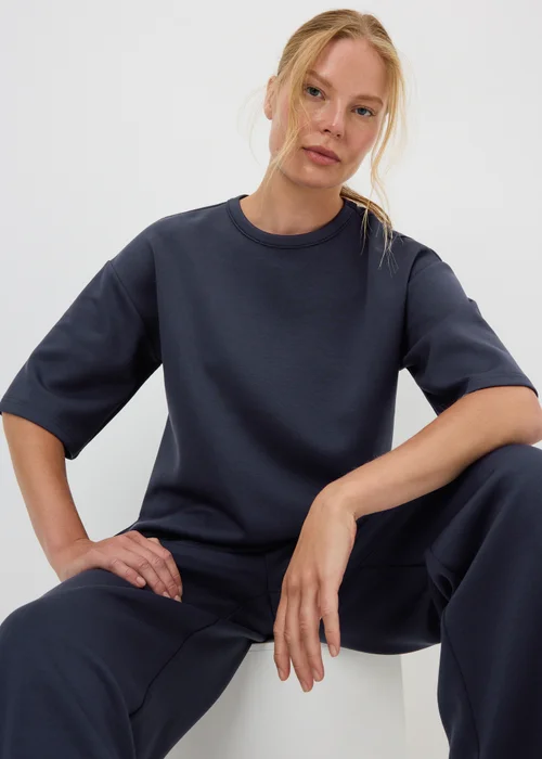 Navy Scuba Boxy Co Ord - S Image 1
