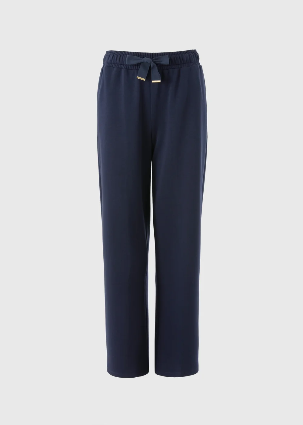 Navy Scuba Co-ord Wide Leg Trousers - 14/L29 Image 5