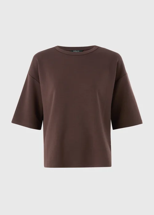 Chocolate Brown Scuba Boxy Co Ord Top - XL Image 4