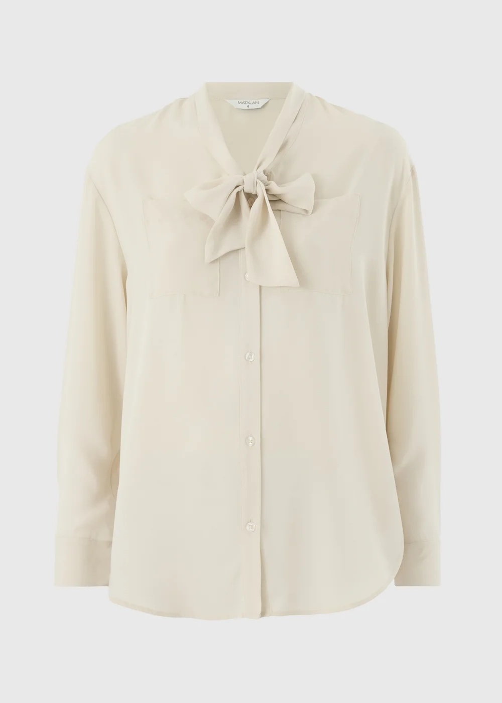 Cream Tie Neck Pussy Bow Blouse - 10 Image 4