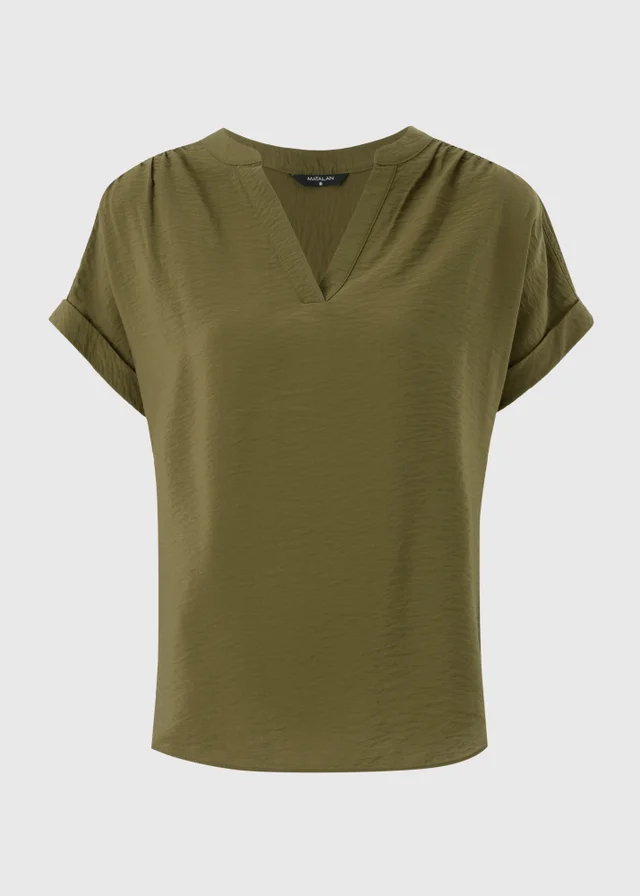 Khaki Popover Blouse
