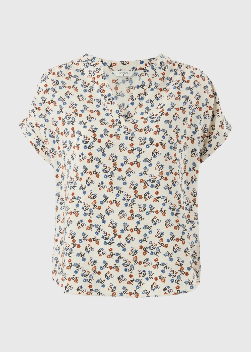 Cream Floral Popover Blouse - 28 Image 4