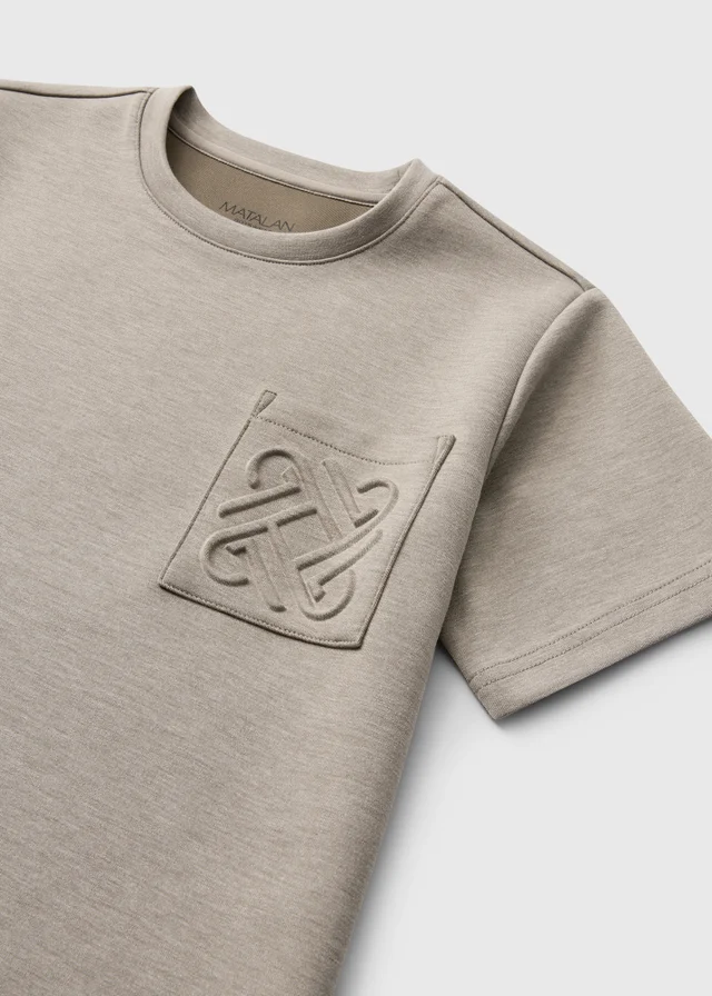 Boys Stone Embossed Pocket T-Shirt (7-15 Yrs)