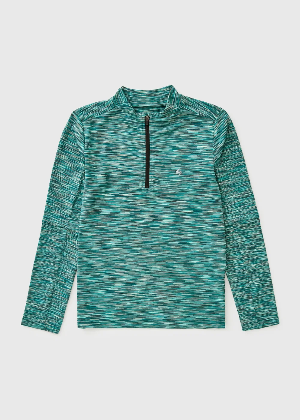 Souluxe Boys Teal Space Dye Quarter Zip Jacket (7-15yrs) - 12 Yrs Image 1