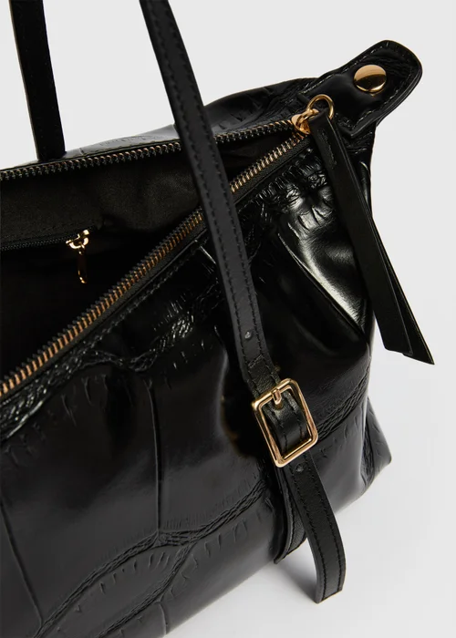 Black Baguette Shoulder Bag - One Size Image 3