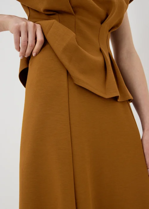 Tobacco Scuba Midi Co Ord Skirt - 10 Image 3