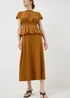 Tobacco Scuba Midi Co Ord Skirt - 10 Image 2