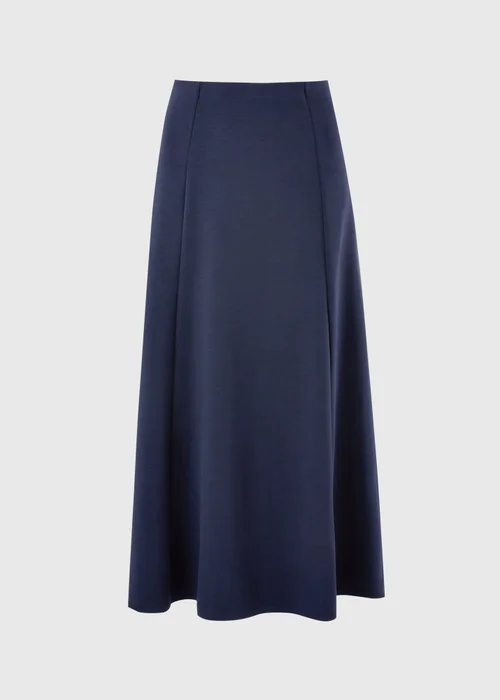 Navy Scuba Midi Co Ord Skirt - 8 Image 4