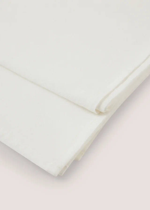 White Textured Table Cloth