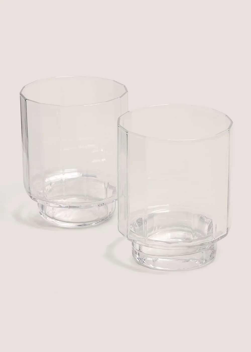 2 Pack Clear Tumblers Image 1