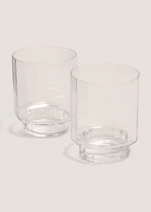 2 Pack Clear Tumblers Image 1