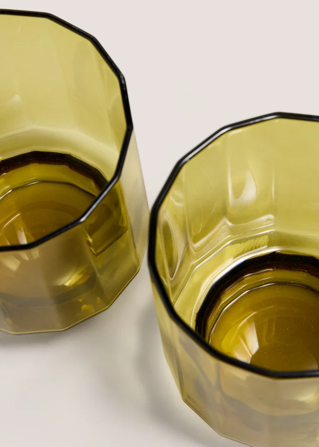 2 Pack Green Smoked Tumblers