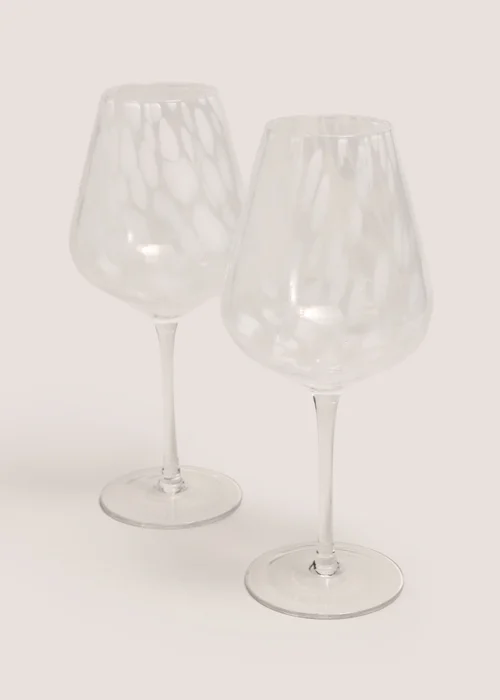 2 Pack Confetti Wine Glasses Image 1
