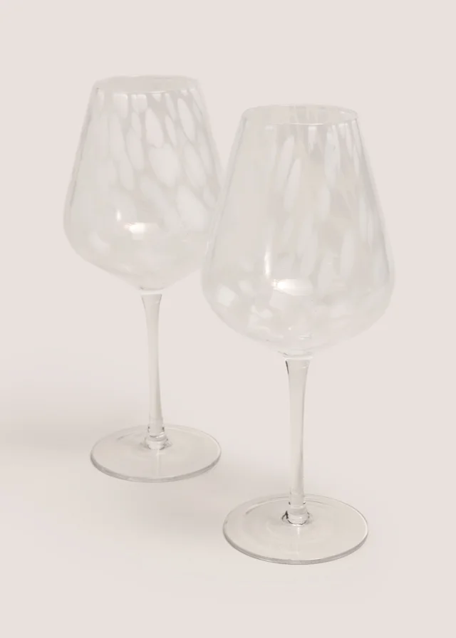 2 Pack Confetti Wine Glasses