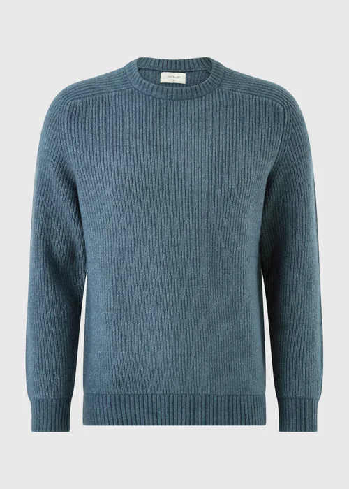Blue Ribbed Jumper - S Image 4