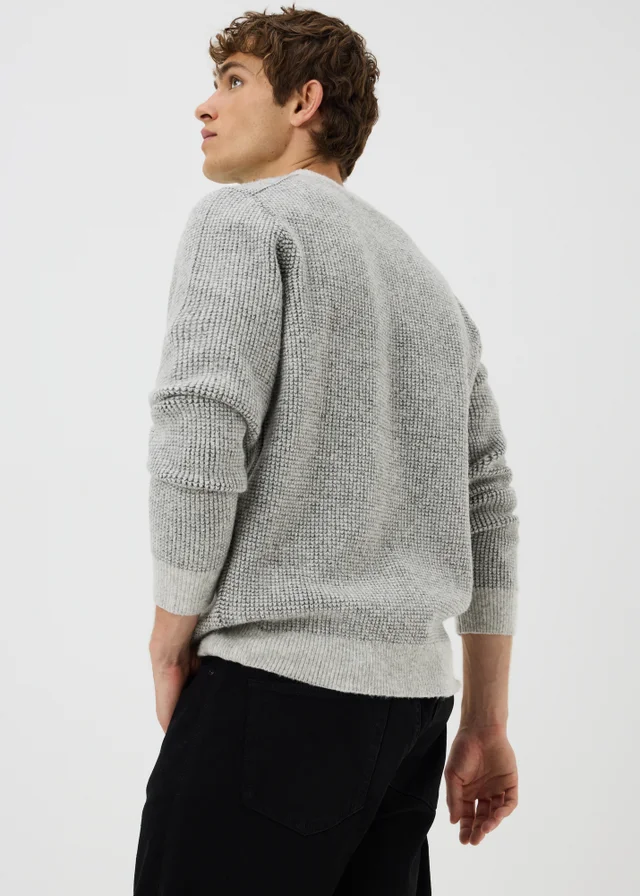 Grey Textured Jumper