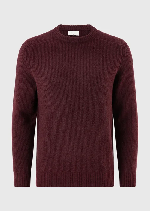 Burgundy Knitted Jumper - S Image 2