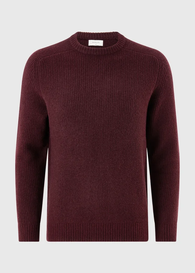 Burgundy Knitted Jumper