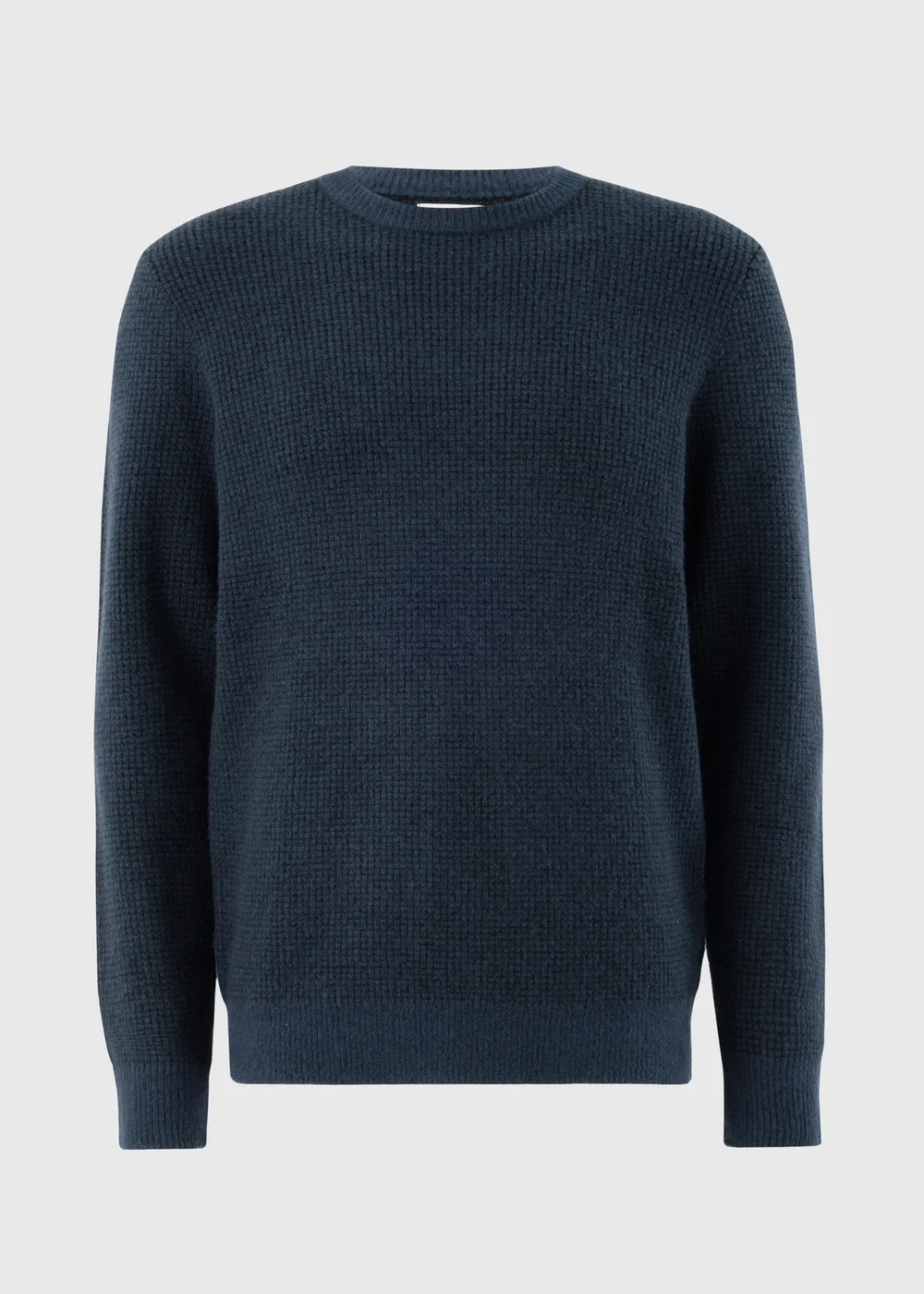 Navy Textured Jumper - S Image 4