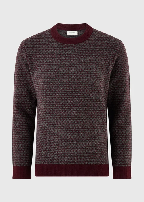 Burgundy Crewe Neck Jumper - S Image 4